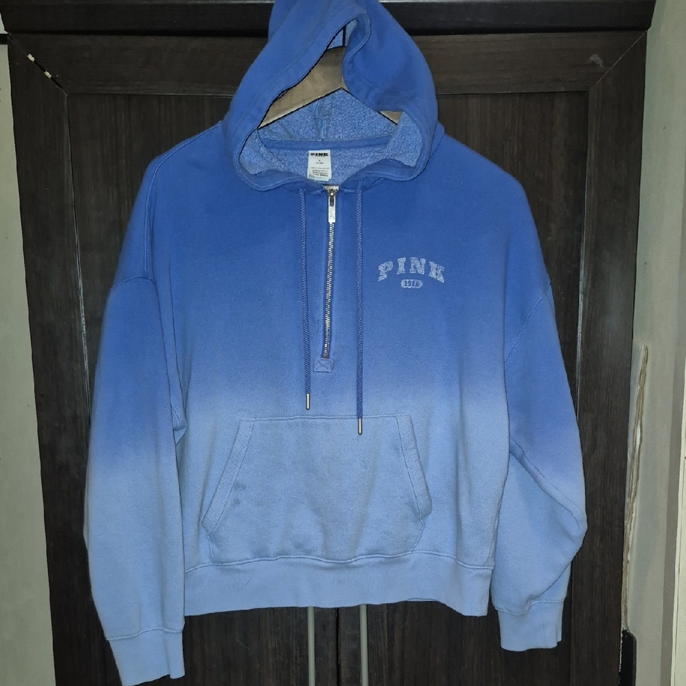 Victoria's Secret Blue Ombre Gradient Hoodie Med